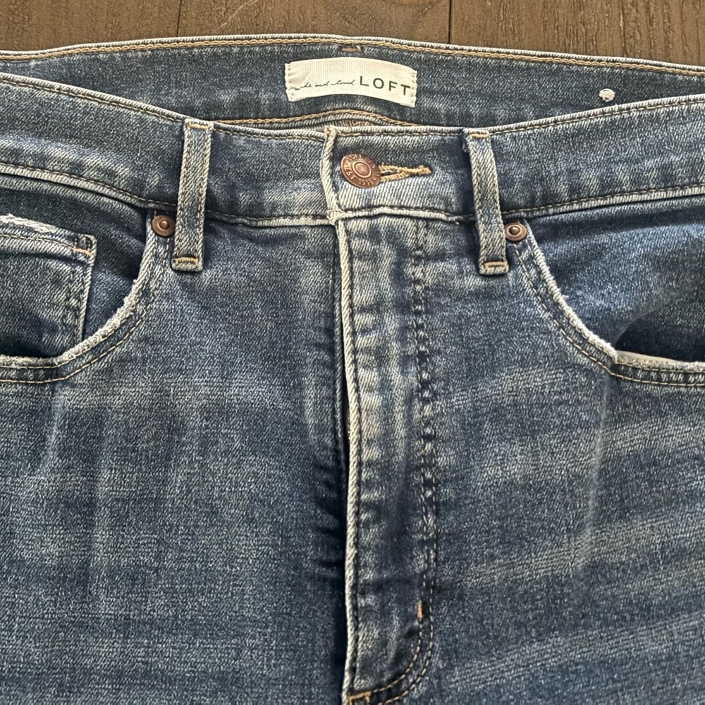 LOFT slim flare boot cut jeans 6